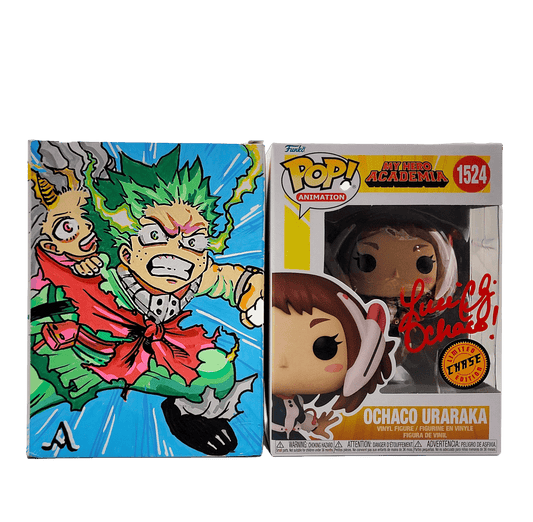 Custom Deku with Eri - 1 of 1 + Signed Ochaco