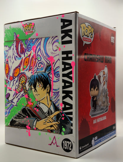 Custom Art Box Aki Hayakawa Funko Pop #1972 (Chainsaw Man)